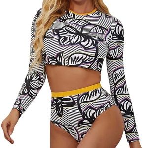 NWOT Black & Gray Tankini